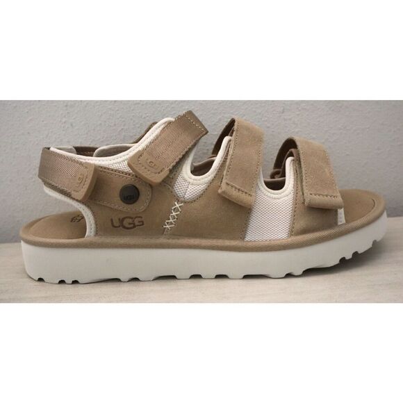 Ugg F20023K Men's Sz 13 Beige Goldencoast Multistrap Suede Sandals - Picture 7 of 11